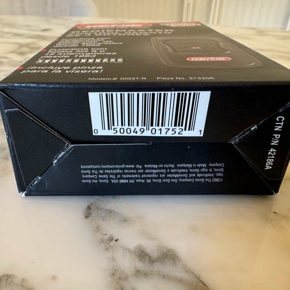 🔧 NIB GenieMaster 3-Button Garage Door Opener Remote GM3T-R | Genie Intellicode - Picture 4 of 6